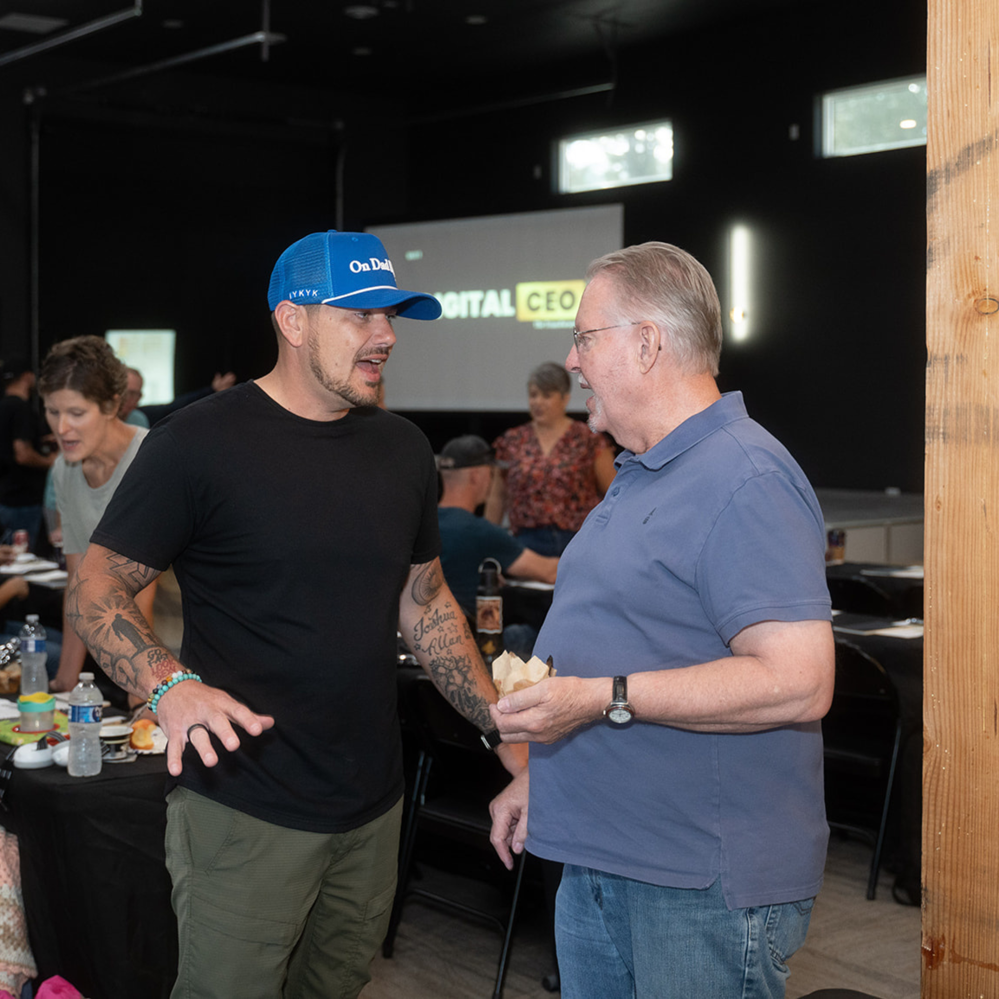 One-on-one strategy conversations between sessions