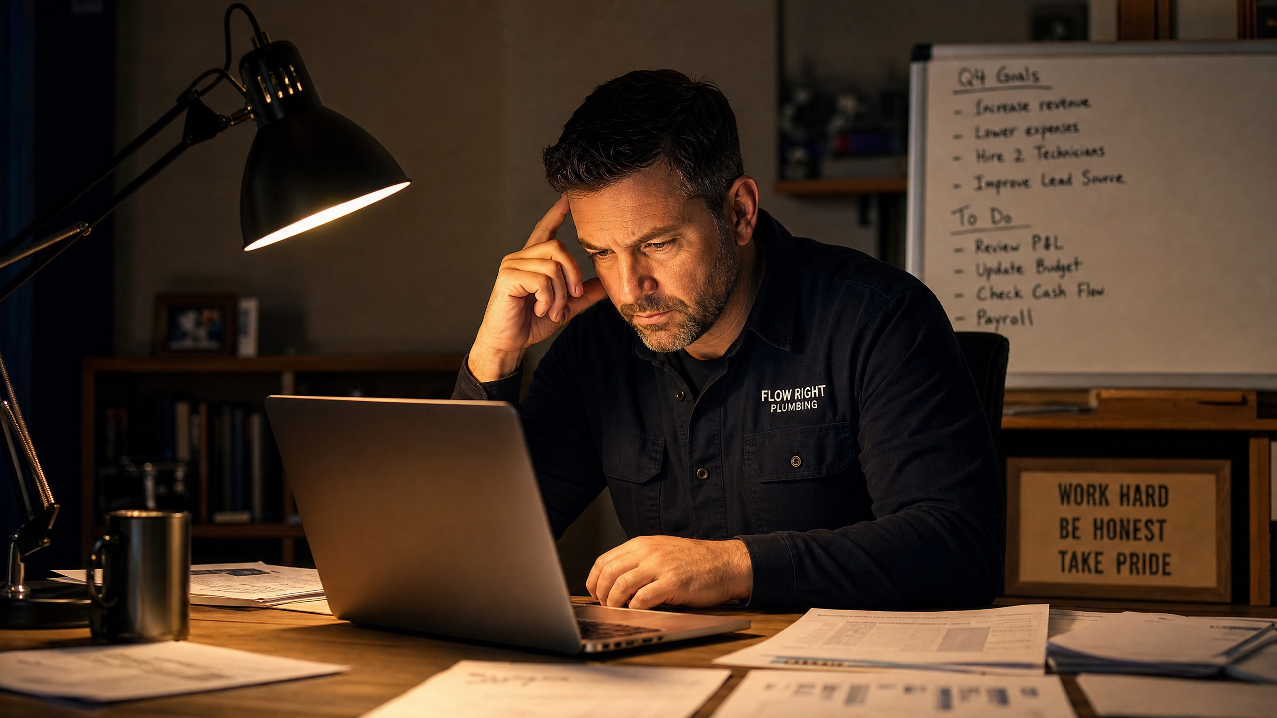 How to Read a Plumbing Business P&L (And What the Numbers Are Actually Telling You)